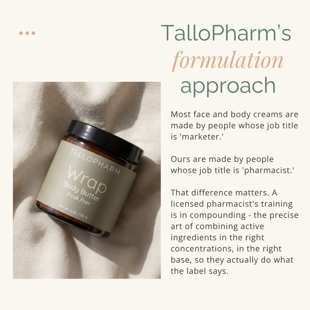 A social media post on TalloPharms Formulation approach